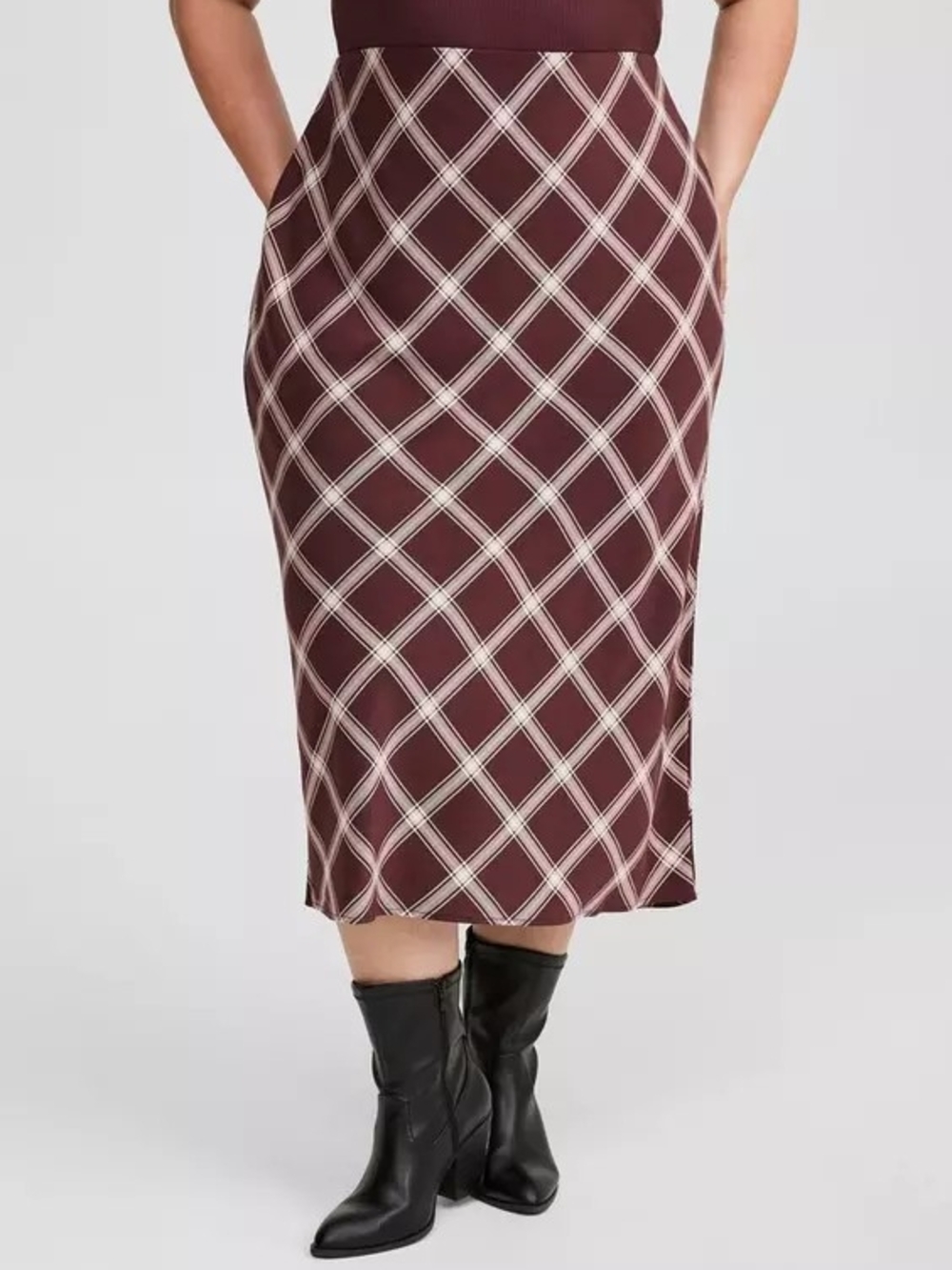 EUC Torrid Tea Length Stretch Challis Pencil Skirt- Size 2x